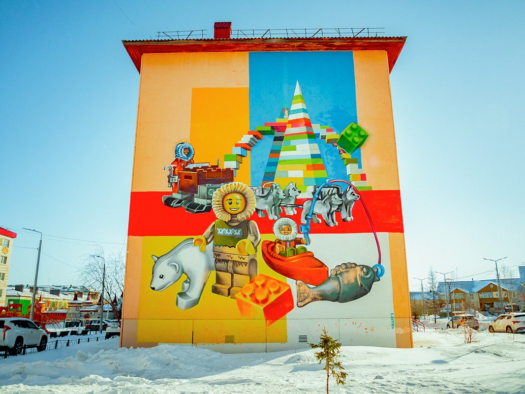 Những bức tranh tường ấn tượng trên đường phố Nga