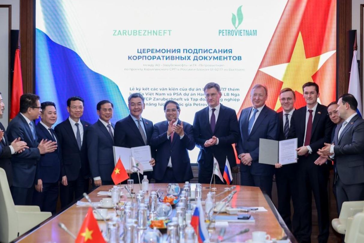 Thủ tướng giao Petrovietnam hợp tác Zarubezhneft xây dựng kho dự trữ dầu quốc gia