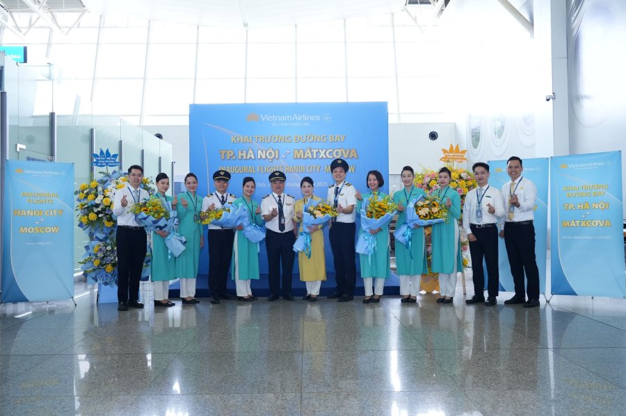 Vietnam Airlines mở lại đường bay Hà Nội - Moskva sau 3 năm gián đoạn