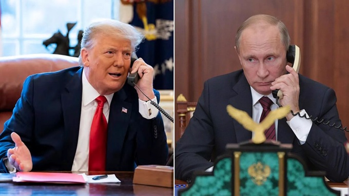 Trump đề cập vấn đề chấm dứt xung đột ở Ukraina trong cuộc điện đàm với Putin