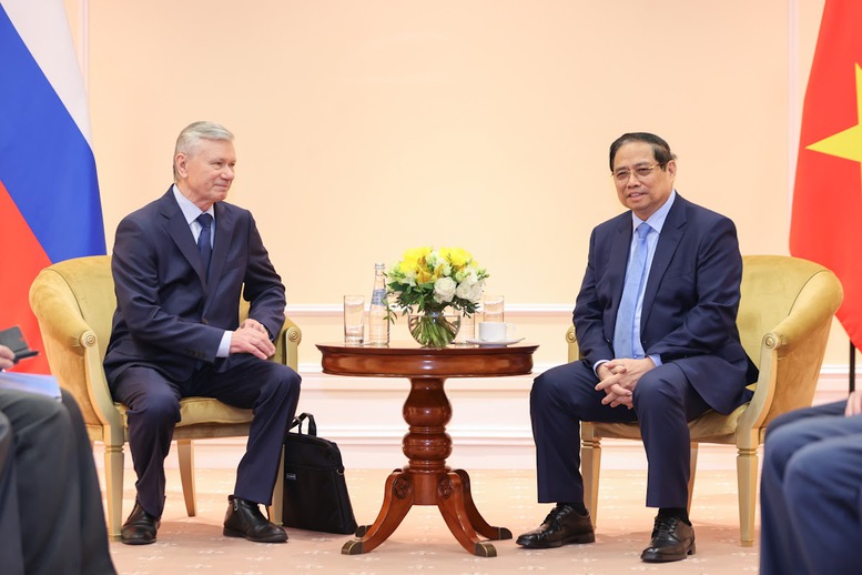 Thủ tướng Phạm Minh Chính tiếp lãnh đạo Hội Hữu nghị Nga – Việt và Hội Cựu chiến binh Nga từng chiến đấu tại Việt Nam