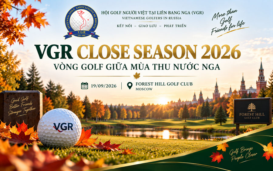 VGR Close Season 2026: Vòng golf giữa mùa thu nước Nga