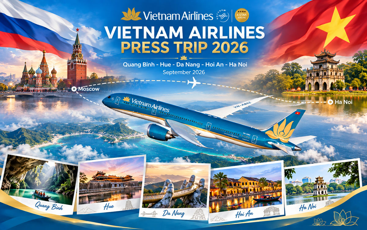 Vietnam Airlines đưa hình ảnh du lịch Việt Nam đến gần hơn với thị trường Nga