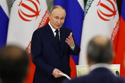 Tổng thống Nga Putin sẽ tiếp Ngoại trưởng Iran, thúc đẩy đàm phán hòa bình