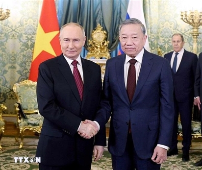 Tổng Bí thư Tô Lâm hội đàm với Tổng thống Nga Vladimir Putin