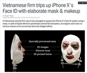 Báo nước ngoài ca ngợi Bkav chế tạo mặt nạ đánh lừa được Face ID trên iPhone X