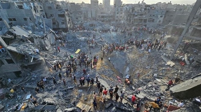 Khoảng 29.000 tấn bom đã rơi xuống Gaza, gây thiệt hại vật chất khoảng 4 tỉ USD