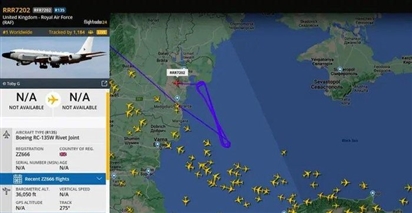 Máy bay trinh sát Anh xuất hiện gần bờ biển Crimea