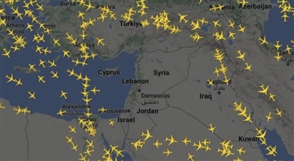 Máy bay trên thế giới bay vòng, tránh không phận Israel và khu vực lân cận