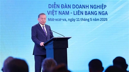 Tổng Bí thư Tô Lâm dự Diễn đàn doanh nghiệp Việt Nam-Liên bang Nga