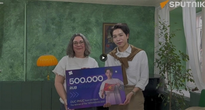 Quán quân Intervision-2025 Đức Phúc quyên góp cho quỹ hỗ trợ trẻ mồ côi ở Moskva