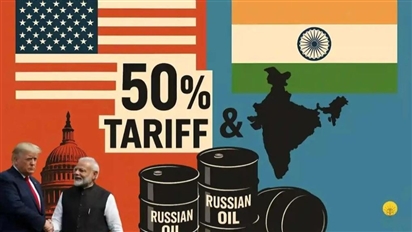 Ấn Độ có thể bị Mỹ áp thuế 500% vì mua dầu thô của Nga