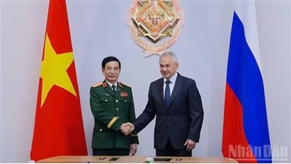 Đại tướng Phan Văn Giang hội kiến Thư ký Hội đồng An ninh Liên bang Nga
