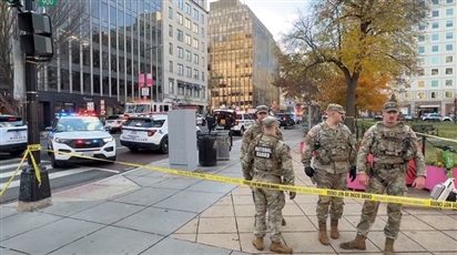 Xả súng gần Nhà Trắng, 2 lính Vệ binh Quốc gia Mỹ nguy kịch
