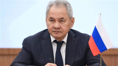 Thư ký Hội đồng An ninh Nga Shoigu đặt hoa tại Lăng Hồ Chí Minh ở Việt Nam