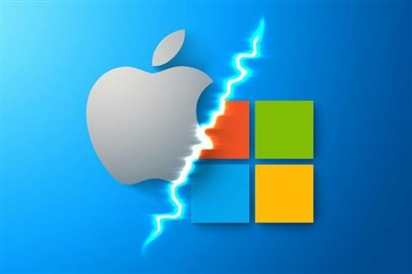 Microsoft cạnh tranh với Apple