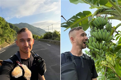 Chàng trai Nga gặp biến cố khi đi bộ 1.300 km ở Việt Nam