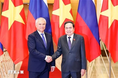 Chủ tịch Duma quốc gia Nga: Sẵn sàng tìm hướng hợp tác mới với Việt Nam