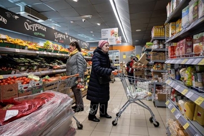 Nga: Lạm phát tăng trở lại ​