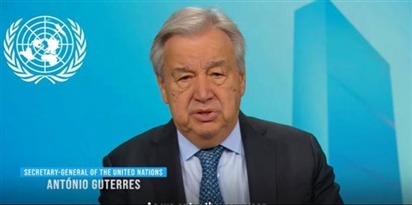Kêu gọi thế giới ưu tiên đầu tư cho con người thay vì chi tiêu quân sự, Tổng thư ký LHQ kêu gọi 'lòng dũng cảm tập thể', Mỹ lập tức chi tiền viện trợ