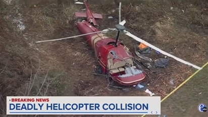 Hai trực thăng va chạm trên bầu trời Mỹ, gây thương vong