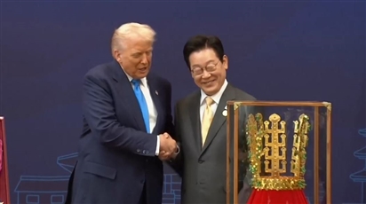 Hàn Quốc trao tặng Tổng thống Trump huân chương cao quý nhất vì nỗ lực hòa bình