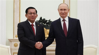 Tổng thống Nga Putin sẽ hội đàm với Tổng thống Myanmar Min Aung Hlaing