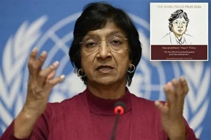 Giải Nobel Hòa bình 2026 vinh danh Thẩm phán người Nam Phi Navi Pillay