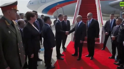 Video Tổng thống Putin đến Trung Quốc dự lễ kỷ niệm Ngày Chiến thắng