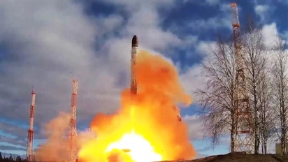 BNG Nga: Moskva nhìn nhận với thái độ mỉa mai trước phản ứng của châu Âu về vụ thử nghiệm Sarmat