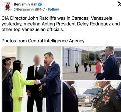 Giám đốc CIA gặp Tổng thống lâm thời Venezuela chuyển thông điệp của Tổng thống Trump