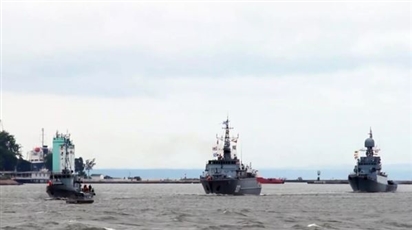 Các tàu Hạm đội Baltic trấn áp máy bay đối thủ trong cuộc tập trận Nga-Belarus Zapad-2025