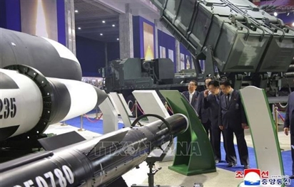 Triều Tiên giới thiệu nhiều công nghệ mới tại triển lãm quốc phòng thường niên
