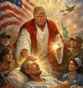 Ông Trump xóa ảnh AI tự ví mình như Chúa cứu thế