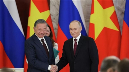 Tổng thống Putin hội đàm với Chủ tịch nước Việt Nam Tô Lâm