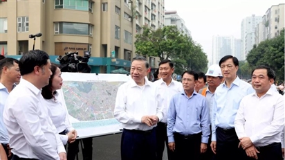 Tổng Bí thư, Chủ tịch nước Tô Lâm kiểm tra các dự án vành đai Hà Nội