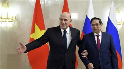 Thủ tướng Nga Mishustin hội đàm với Thủ tướng Việt Nam Phạm Minh Chính