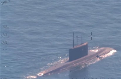 Máy bay săn ngầm của NATO chụp cận cảnh tàu ngầm Nga ở vùng biển Baltic