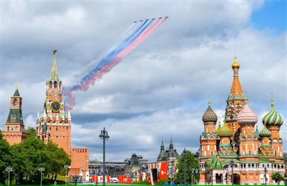 Những hình ảnh ấn tượng trong buổi diễn tập duyệt binh tại thủ đô Moscow, Nga