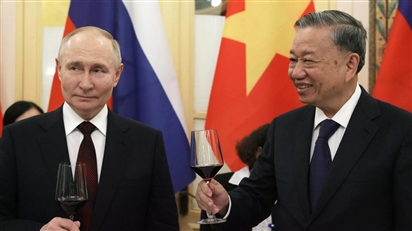 Tổng thống Putin gửi điện cảm ơn lãnh đạo Việt Nam về sự đón tiếp nồng nhiệt