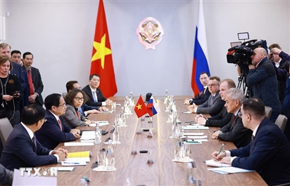 Thủ tướng Phạm Minh Chính gặp Thư ký Hội đồng An ninh Liên bang Nga