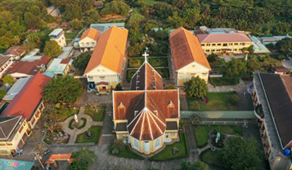 Kiến trúc bên trong Nhà thờ và Tu viện Thủ Thiêm vừa được xếp hạng di tích