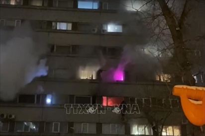 Nga: Cháy tòa nhà cao tầng ở Moskva khiến 6 người thiệt mạng