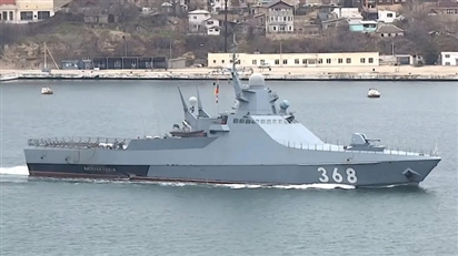 Chiến hạm Nga bị Ukraine tuyên bố đánh chìm tự ''bơi'' về cảng