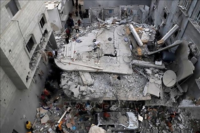 Đền thờ Hồi giáo lớn nhất Dải Gaza bị phá hủy