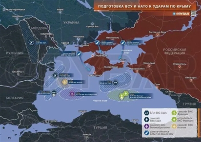 Máy bay trinh sát NATO do thám các trận địa phòng không của Nga ở Crimea