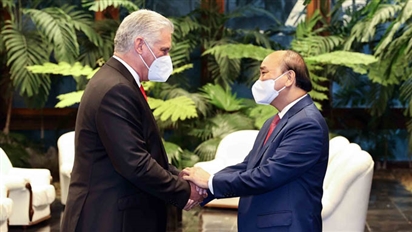 Chủ tịch nước cảm ơn Cuba đã ưu tiên vaccine cho Việt Nam