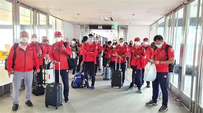 Đoàn thể thao Việt Nam đến Nhật Bản