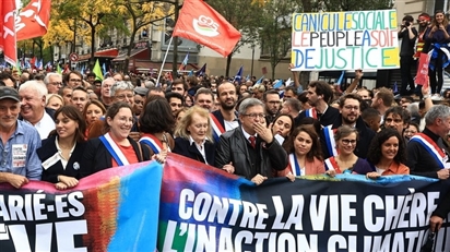 Hàng ngàn người xuống đường ở Paris bày tỏ bất bình với phí sinh hoạt tăng cao