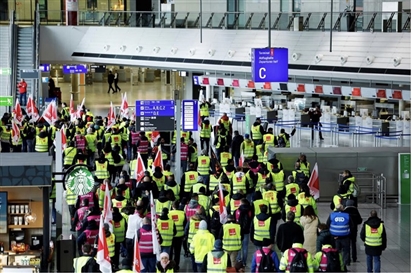 Các sân bay tại Đức tê liệt do đình công
